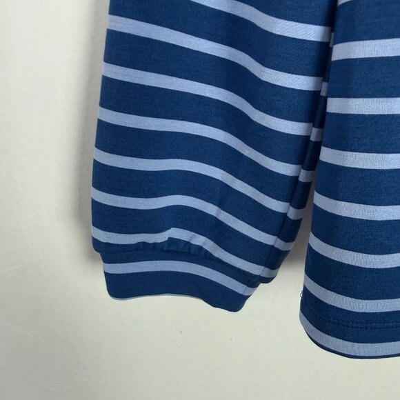 NWT Chico's Zenergy Soft Scuba Stripe Long Sleeve Top Blue 0 Size Small NEW - Picture 10 of 10